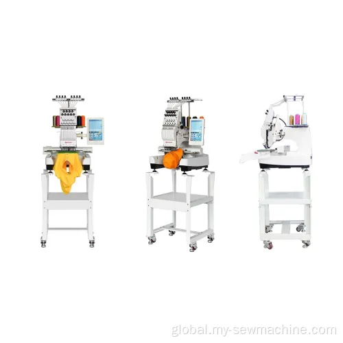 Single head embroidery machine Single Head 9 Needles Flat Embroidery Machine Factory